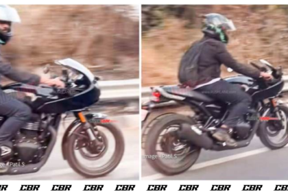 Triumph Thruxton 400 Spotted Testing