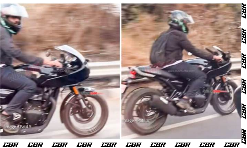 Triumph Thruxton 400 Spotted Testing