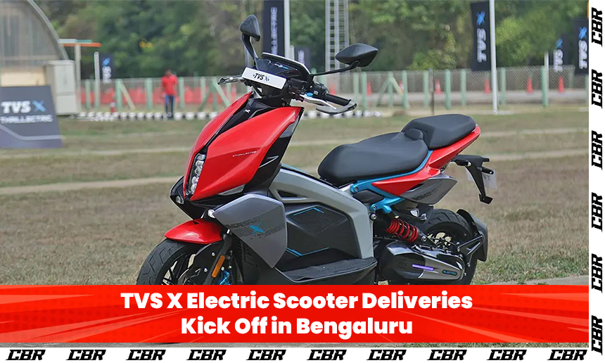 TVS X Electric Scooter Deliveries Kick Off in Bengaluru