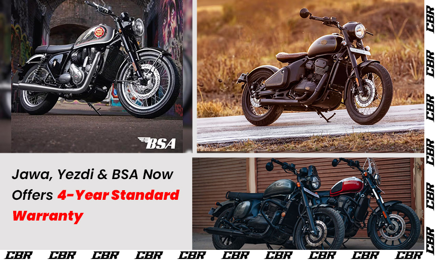 Jawa, Yezdi & BSA Now Offer 4-Year Standard Warranty